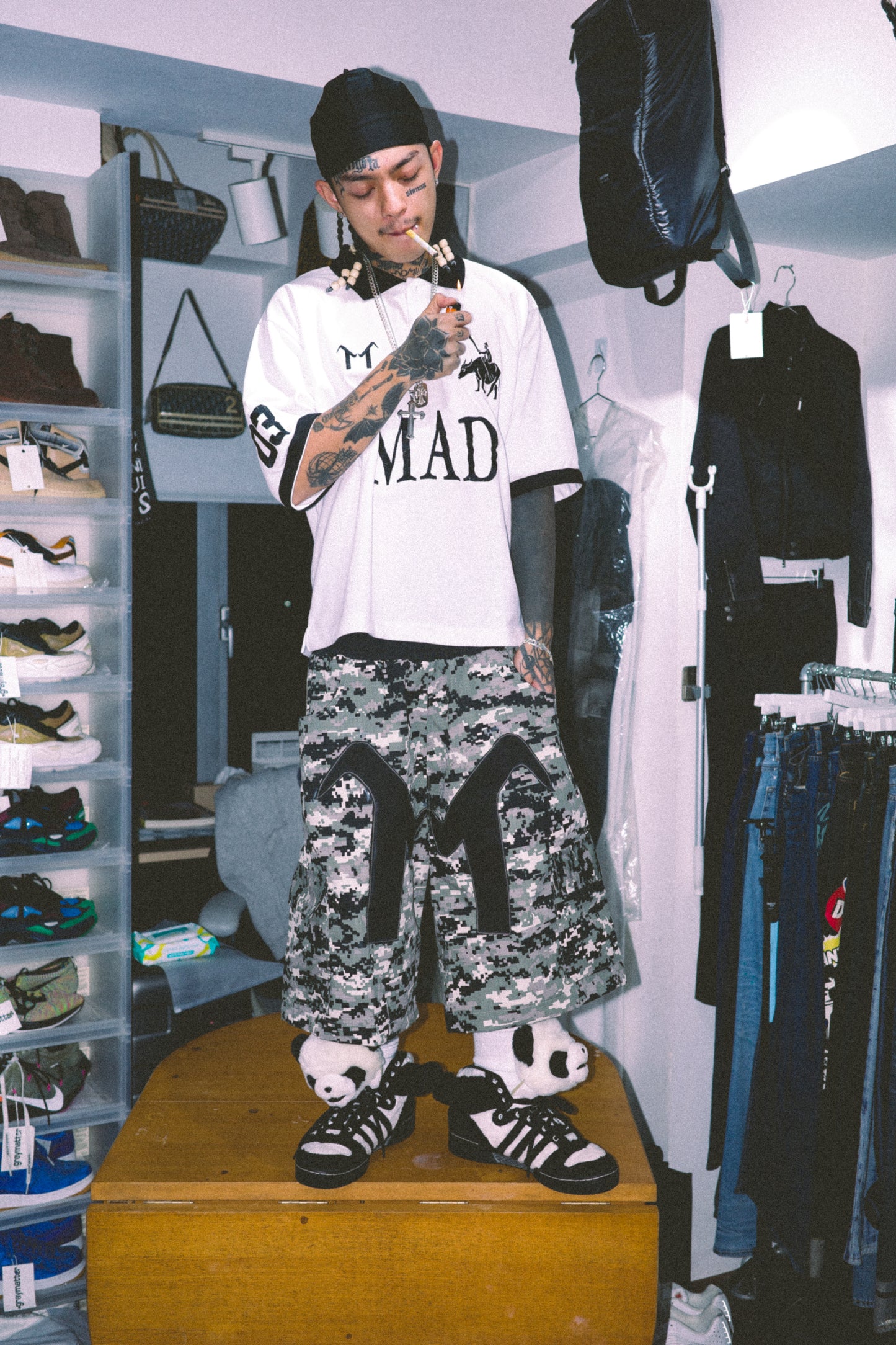 ASH CAMO SHORTS